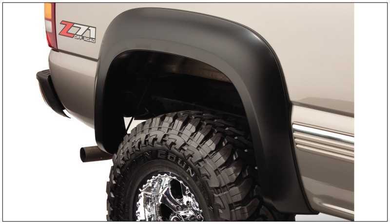 Bushwacker Extend-A-Fender Flares 40104-02 Fender Flares, Extend-A-Fender, Rear, Black, Dura-Flex Thermoplastic, GMC, Pair thumbnail 2