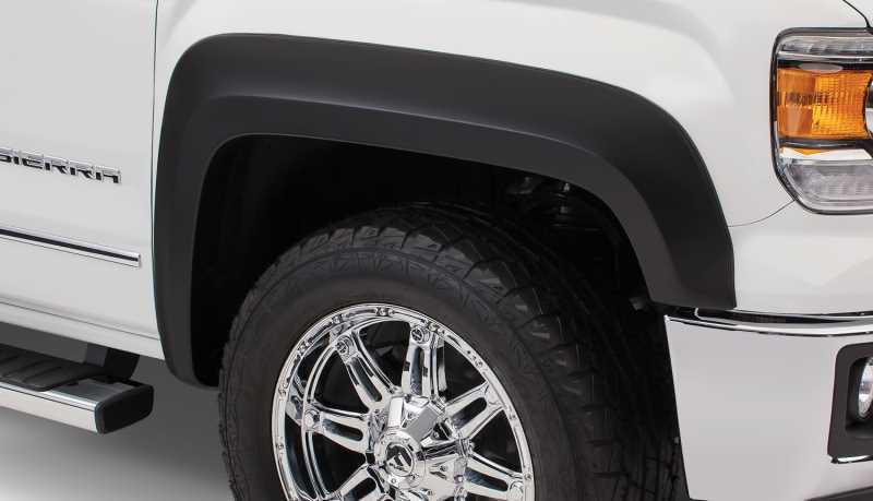 Bushwacker Extend-A-Fender Flares 40149-02 Fender Flares, Extend-A-Fender, Front, Black, Dura-Flex Thermoplastic, GMC, Pair thumbnail 2