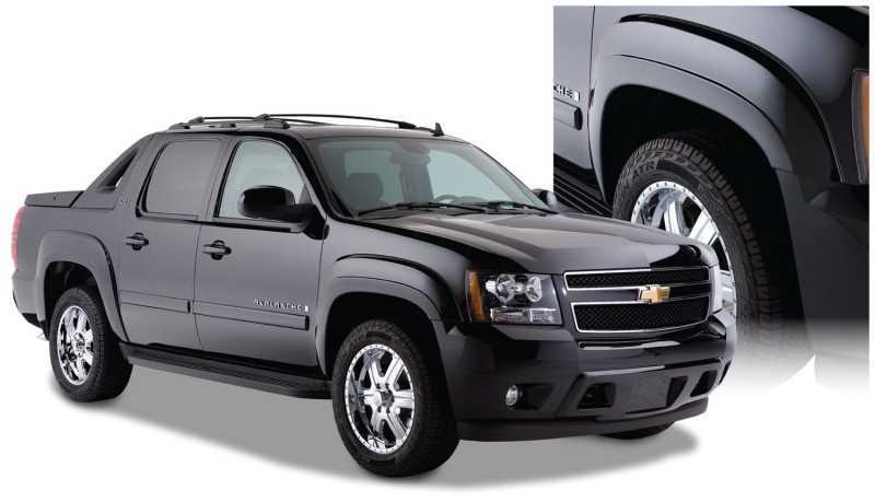 Bushwacker OE-Style Fender Flares 40933-02 Flares, OE Style, Front, Rear, Black, Dura-Flex Thermoplastic, Chevy, Set of 4