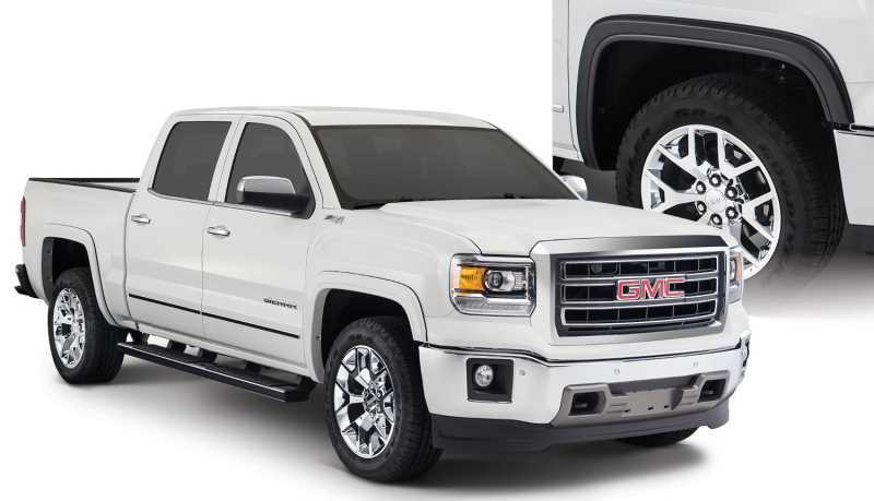 Bushwacker OE-Style Fender Flares 40962-02 Flares, BOSS Pocket Style, Front/Rear, Black, Dura-Flex Thermoplastic, GMC, Set of 4 thumbnail 4