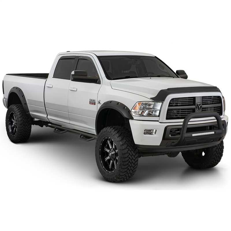 Bushwacker Max Coverage Pocket Style Fender Flares 40977-02 Flares, Style, Front and Rear, Dura-Flex Thermoplastic, Black, Chevy, Set of 4 thumbnail 2