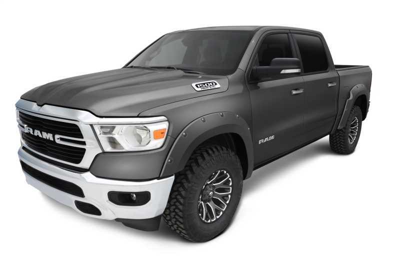 Bushwacker Pocket-Style Fender Flares 50924-65 Flares, Pocket Style, Front, Rear, Granite Crystal Metallic, Thermoplastic, Ram 1500, Set of 4 thumbnail 2