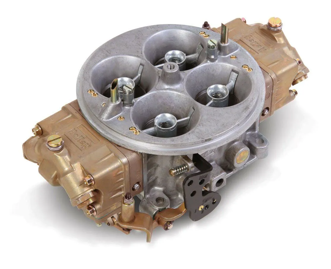 Holley 4500 Dominator Carburetors 0-80532-1 Carburetors, Model 4500, Dominator, 1,250 cfm, 4-Barrel, Mechanical Secondaries, Gold Dichromate, Annular Booster, Universal Linkage, 3-Circuit, Each thumbnail 4