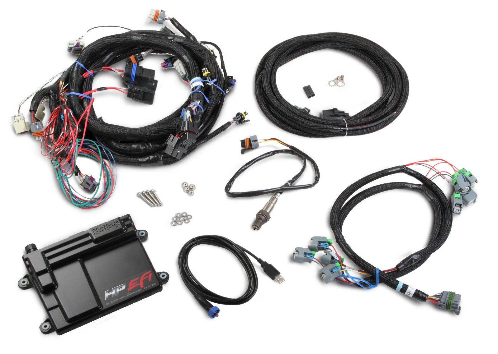 Holley HP EFI ECU and Harness Kits 550-603 Engine Management Systems, EFI, Harness, Up to 16-Injectors, 8-Coils, Four Digital Inputs, GM, LS2, LS7, 58x Crank Sensor, Kit thumbnail 3