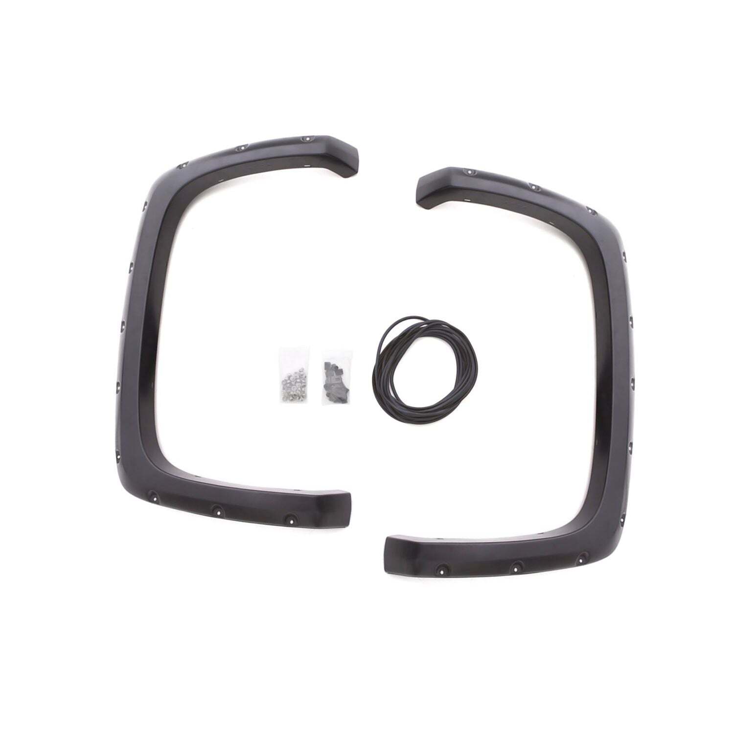 LUND RX-Rivet Style Fender Flares RX109SB Flares, Style, Thermoplastic, Smooth Black, GMC, Rear, Pair thumbnail 5