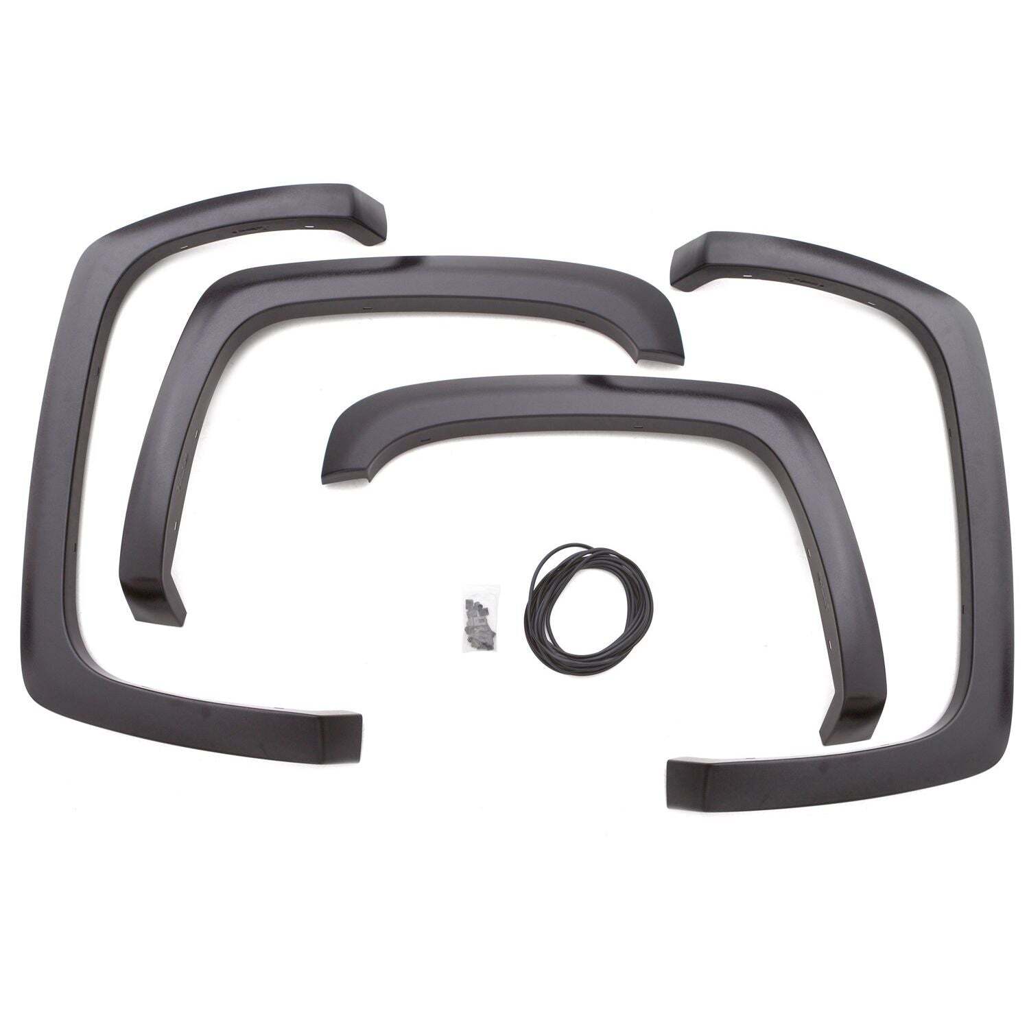 LUND Street Style Fender Flares for 2007-2014 SILVERADO 3500 HD, 2500 2007-2013 1500 - SX106T Flares, ABS Plastic, Textured Black, 1.250 in. Width, Chevy, Set of 4 thumbnail 4