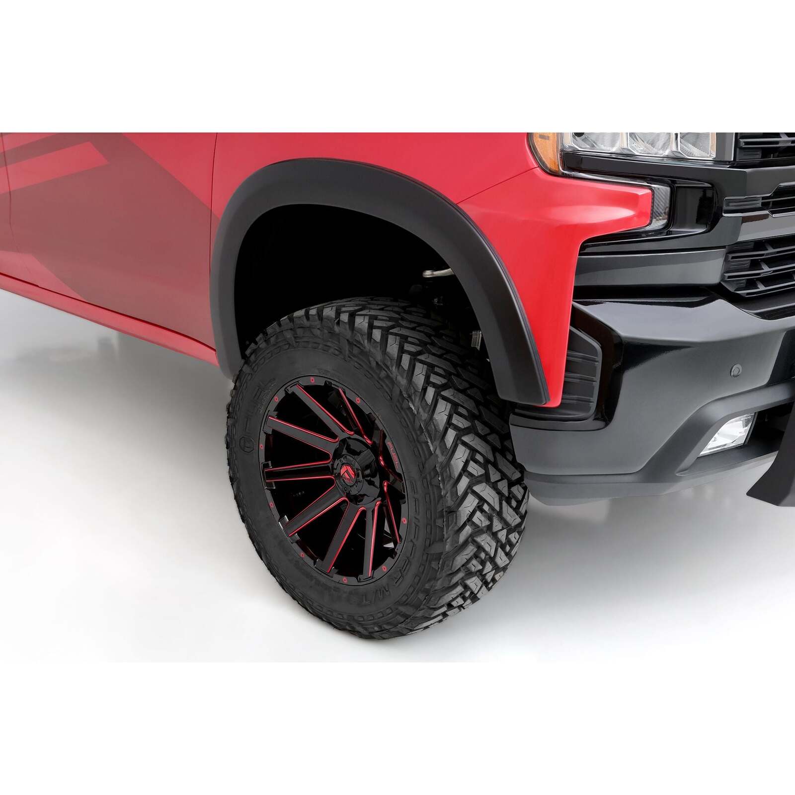 LUND Elite Series SX-Sport Fender Flares SX140TA Flares, SX Series, Black, Textured, Plastic, 0.750 in., Front, Chevrolet, Pair thumbnail 3