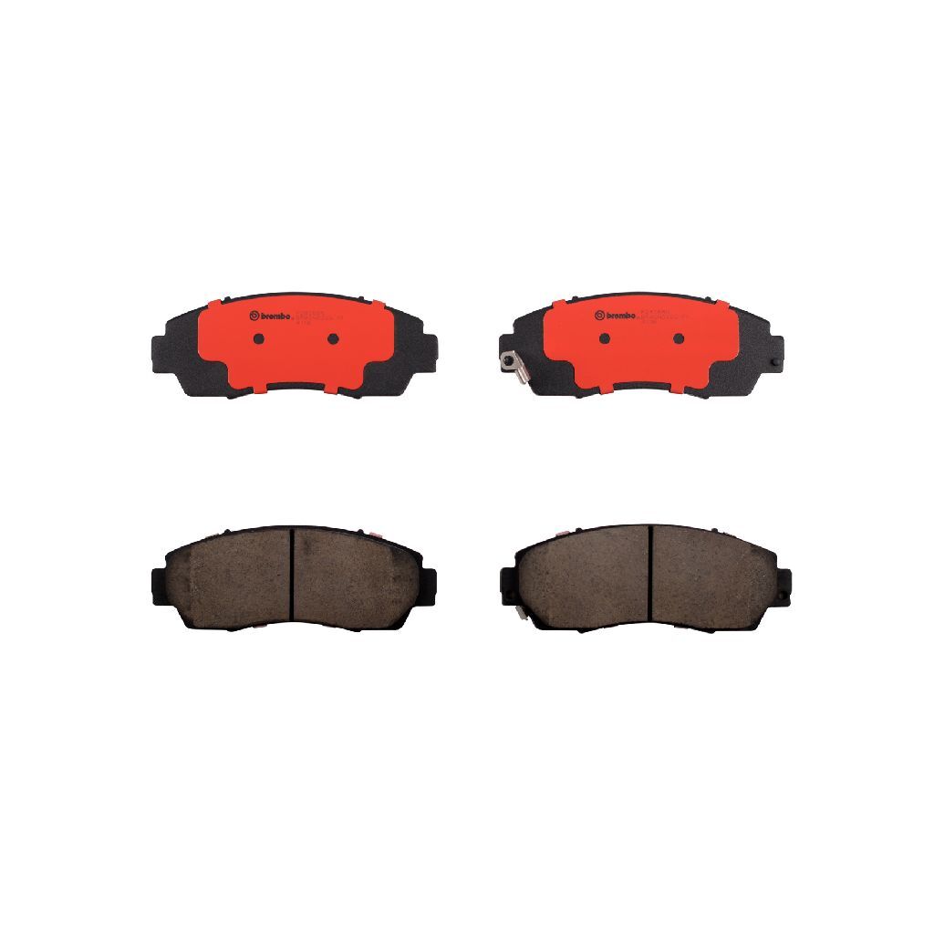 Brembo NAO Ceramic Brake Pads P28068N Pads, Brembo, Ceramic, Integrally Molded, Shims, For use on Acura®, Set thumbnail 2