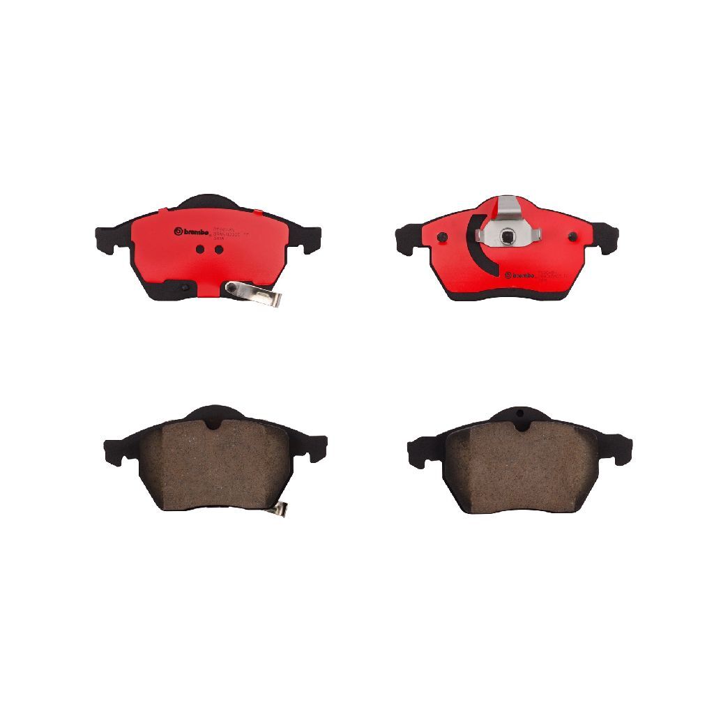 Brembo NAO Ceramic Brake Pads P59048N Pads, Brembo, Ceramic, Integrally Molded, Shims, Saab, Set