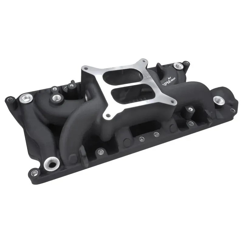 Intake Square Proflow PFEM7521-XPX Intake Manifold AirMax Dual Plane Aluminium Square ...