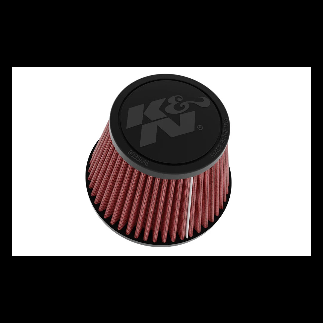 K&N Universal Clamp-on Air Filter 2in Flange ID 5-3/16in Base 3-1/2in Top 3-11/16in Height w/ Vent thumbnail 8