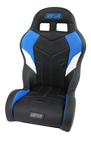 Simpson Racing Powersports Seats 110-317 170 Aggressor UTV Seat,RZR 170 Aggressor MatteBlk/LtBlue/White/C Fiber thumbnail 2