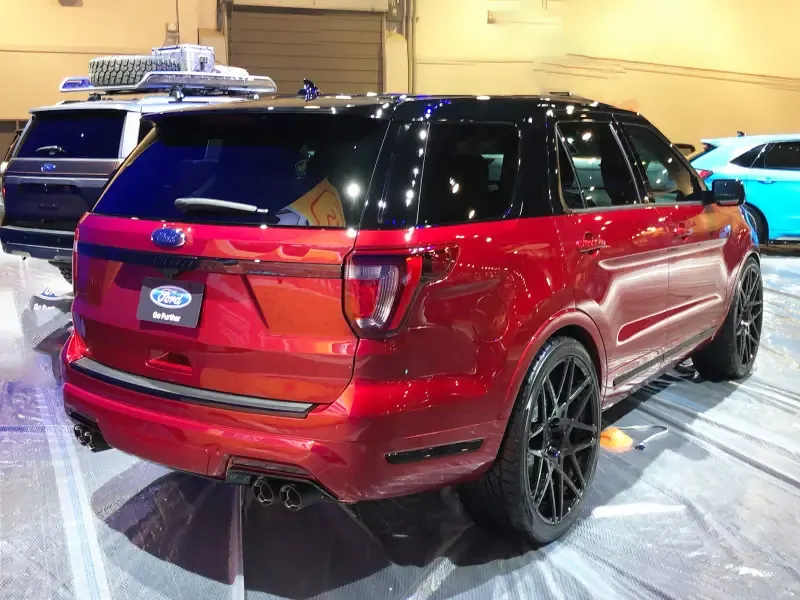 Borla 18-19 Ford Explorer Sport 3.5L 2.5in 2.25in Diameter S-Type Exhaust Carbon Fiber 3.5in Tip thumbnail 9