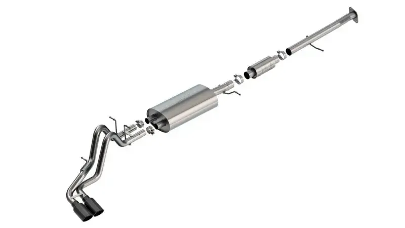 Borla 23-24 Chevrolet Colorado / 23-24 GMC Canyon S-Type Catback Exhaust w/Black Chrome Tips thumbnail 4