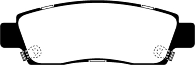 EBC Greenstuff Passenger Car Organic Brake Pads DP21672 Pads, Greenstuff, Organic, Rear, Chevy, Saab, Set