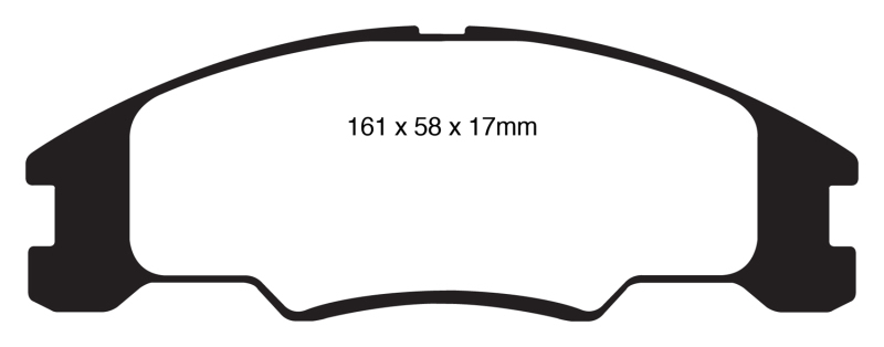 EBC Redstuff Ceramic Brake Pads DP31822C Pads, 3000 Series, Ceramic, Front, Ford, Set