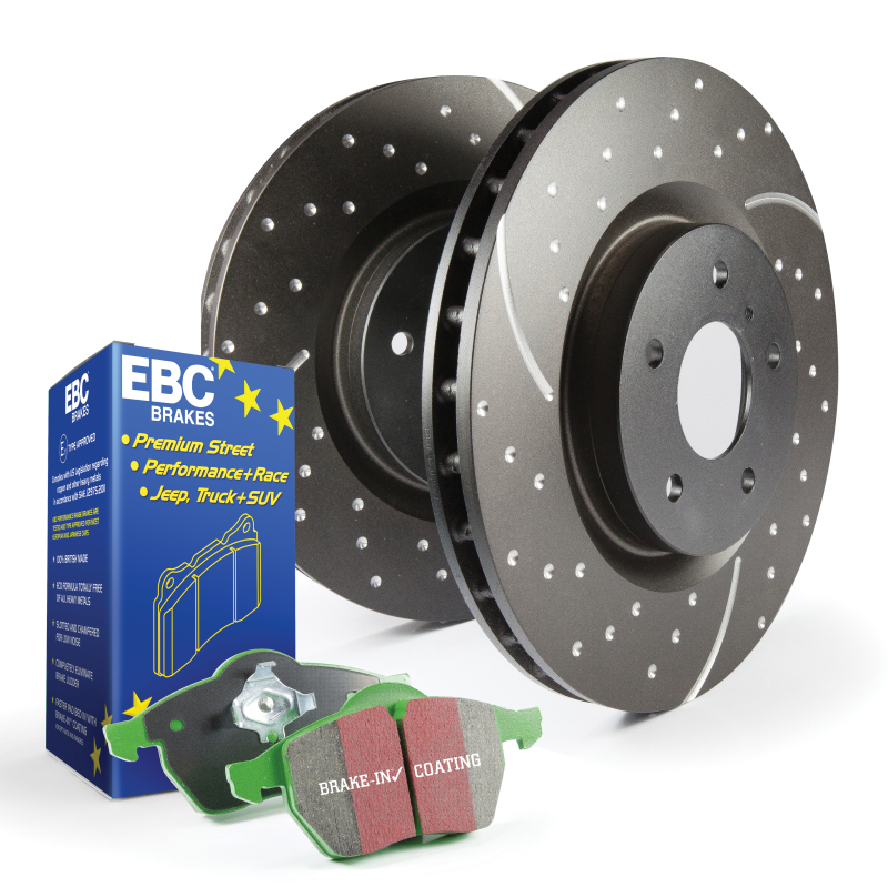 EBC Stage 10 Kits GreenStuff Brake Pads and GD Rotors S10KF1360 Disc Pad Rotor Kit thumbnail 2