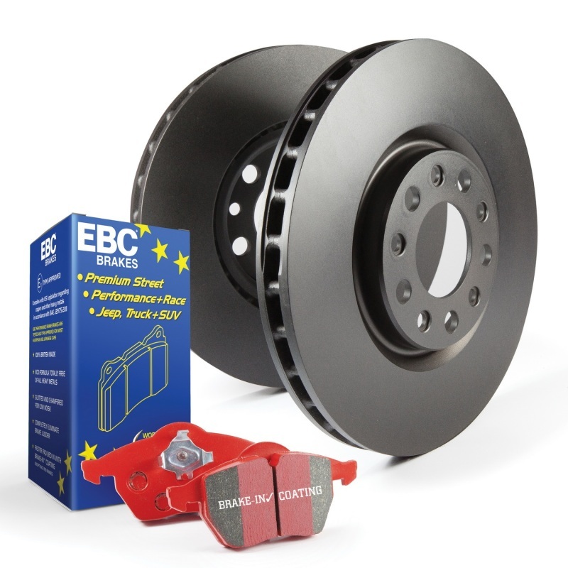 EBC Stage 12 Kits Redstuff Brake Pads and RK Rotors for 2002-2008 X-TYPE - S12KF1164 Disc Pad Rotor Kit thumbnail 2