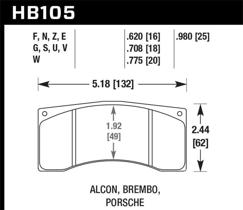 Hawk Performance Blue 9012 Racing Brake Pads HB105E.775 Pads, Ferro-Carbon, 9012, Universal, Set thumbnail 3