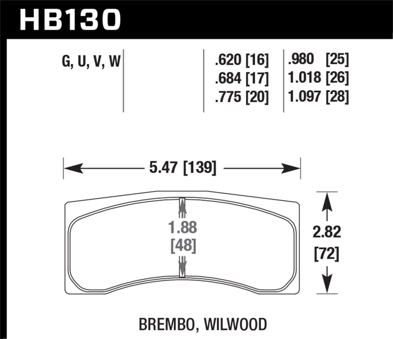 Hawk Performance Brake Pads HB130Q.775 DTC-80