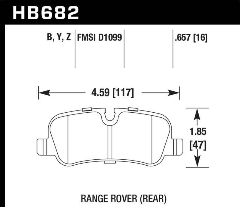 Hawk Performance Ceramic Brake Pads HB682Z.657 Disc Pad