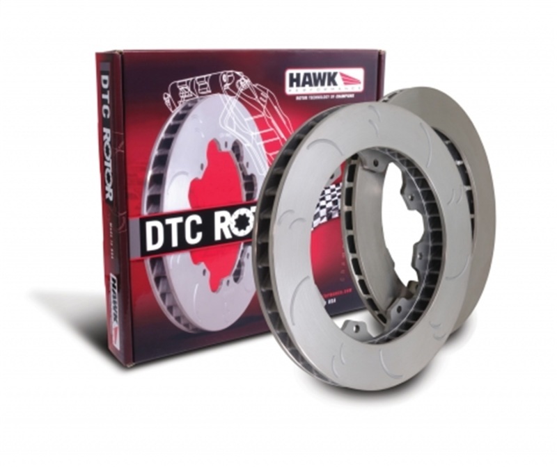 Hawk Performance DTC Rotors HR8031R Brake Rotor, DTC, Carbon Iron, Geomet Coated, Slotted Surface, Passenger Side, Each