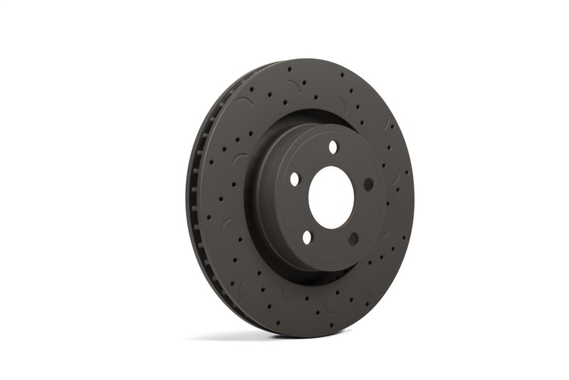 Hawk Performance Talon Brake Rotors HTC5027 Rotor, Talon, Solid, Cross-Drilled and Slotted Surface, Iron, Gray Geomet Coated, Mitsubishi, Rear, Pair thumbnail 2