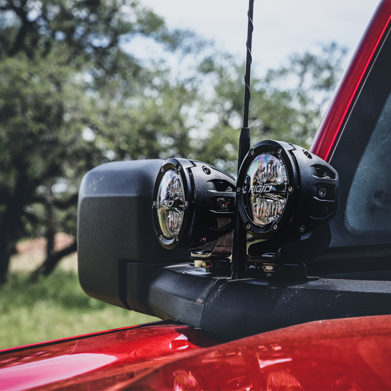 Rigid Industries A-Pillar Light Kit with a Set of 360 Spot and Drive Lights 46722 Pods, Lighting Kit, 360-Series, Ford, Mount Lights, Includes Lights,