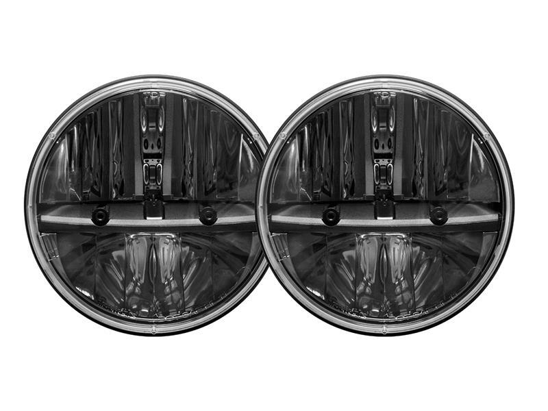 Rigid Industries Truck-Lite Headlights 55002 Head Light, 7 in. Round, LED, Clear Lens, Chrome Housing, Each
