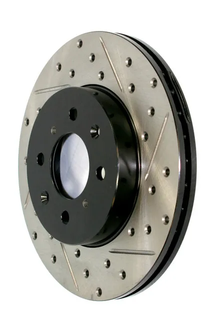 StopTech Drilled and Slotted Brake Rotors 127.45087R Sport & Rotor, Right thumbnail 3