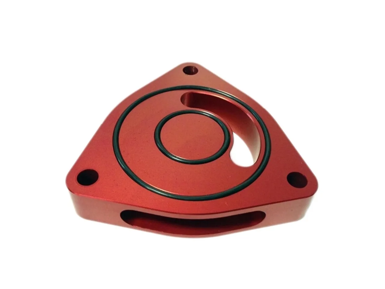 Torque Solution V2 Blow Off BOV Sound Plate (Red): Multiple Applications thumbnail 3