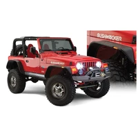 97-06 Jeep Wrangler Flat Style Flares 4pc - Black