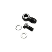 -6AN Male Banjo Fitting 10mm x 1.0 Metric Aluminum + 2 Washers