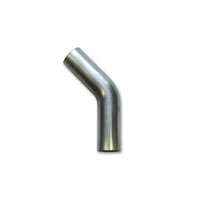 1.5in O.D. T304 SS 45 deg Mandrel Bend 6in x 6in leg lengths - 1.5in Centerline Radius