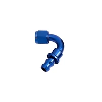 400 Series Push Lok 120 Deg Hose End -8AN - Blue