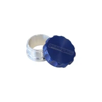 2" Billet Aluminium Weld-On Filler w/Cap - Blue Cap