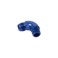 90 Deg 3/4" NPT To -12AN Full Flow Adapter - Blue