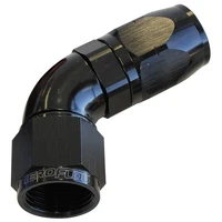 550 Series Cutter One-Piece Full Flow Swivel 60° Hose End -20AN - Black Finish