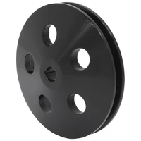 Power Steering Pump Pulley with Single Groove - Black Finish *SCRATCH AND DENT CLEARANCE*