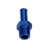 Straight 3/8" NPT Male to 1/2" Barb Adapter - Blue