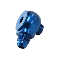 90 Deg Low Profile -8ORB to -6AN Male Adapter - Blue