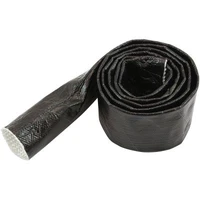 Aluminised Black Heat Sleeve - 5/8" to 1" I.D. and 3ft Length 