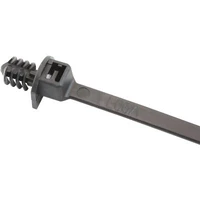 One Piece Fixed Fir Tree Cable Ties 4.8mm Wide x 210mm Long - 100 Pack - Black