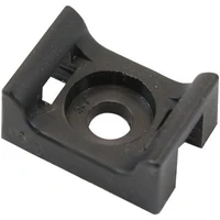 Cable Tie Screw Mount 17.6mm x 12.9mm - 50 Pack - Black