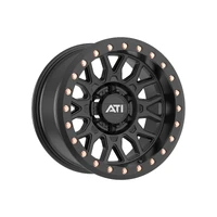 AT-01 17X8.5 Hybrid Beadlock Wheel - Black 5X150 Offset -25 Black Imitation Beadlock Ring