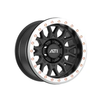 AT-01 17X8.5 Hybrid Beadlock Wheel - Black 5X150 Offset -25 Machined True Beadlock Ring