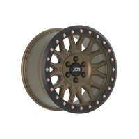 AT-01 17X8.5 Hybrid Beadlock Wheel - Bronze 6X114.3 Offset 0 Black Imitation Beadlock Ring