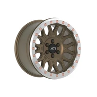 AT-01 17X8.5 Hybrid Beadlock Wheel - Bronze 6X114.3 Offset 0 Machined True Beadlock Ring