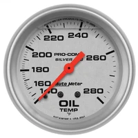 2-5/8" Oil Temperature 140-280 °F 6 Ft. Mechanical Liquid Filled Ultra-Lite