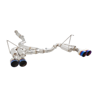 Race Cat Back Exhaust (WRX/STi Sedan VA) - Burnt Blue Tips
